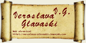 Veroslava Glavaški vizit kartica